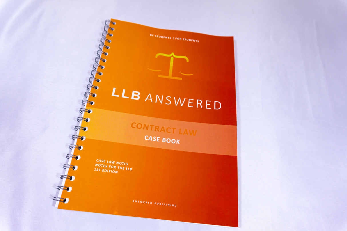 Contract Law - LLB Study Pack