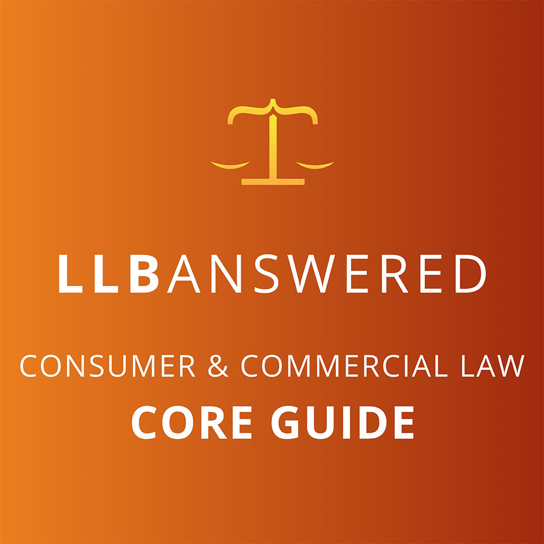 Commercial & Consumer Law Study Notes - LLB Core Guide