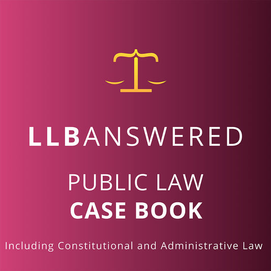 Public Law - LLB Case Book