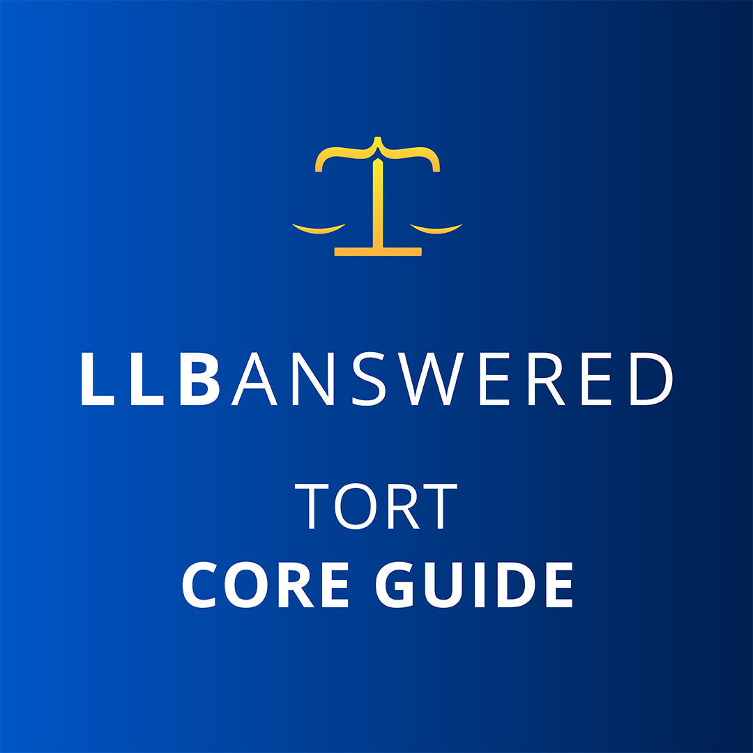 Tort Law Study Notes - LLB Core Guide