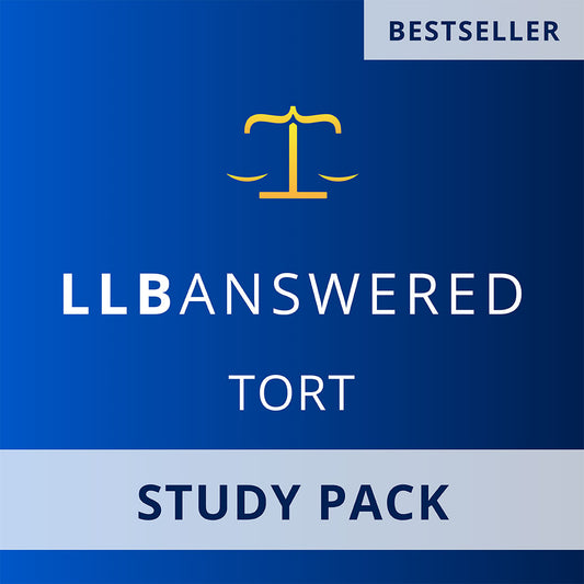 Tort Law Study Notes - LLB Study Pack (Core Guide and Case Book)