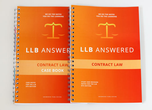 Contract Law Study Notes - LLB Study Pack (Core Guide and Case Book)