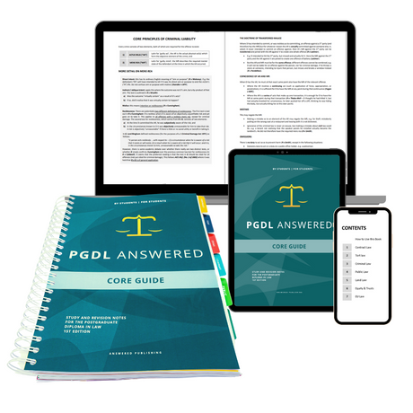 PGDL Core Guide - Law Study Notes