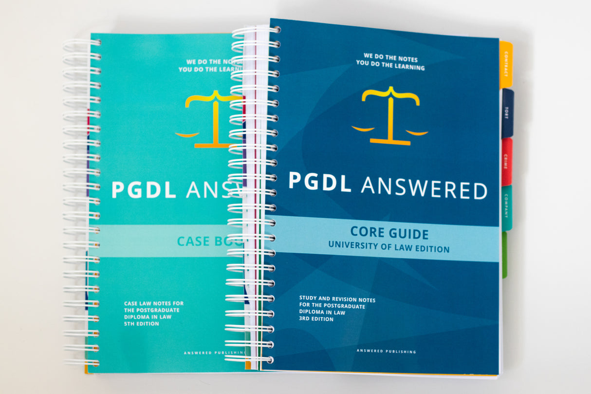 PGDL - Law Study Notes - ULaw Edition Study Pack (Core Guide and Case Book)