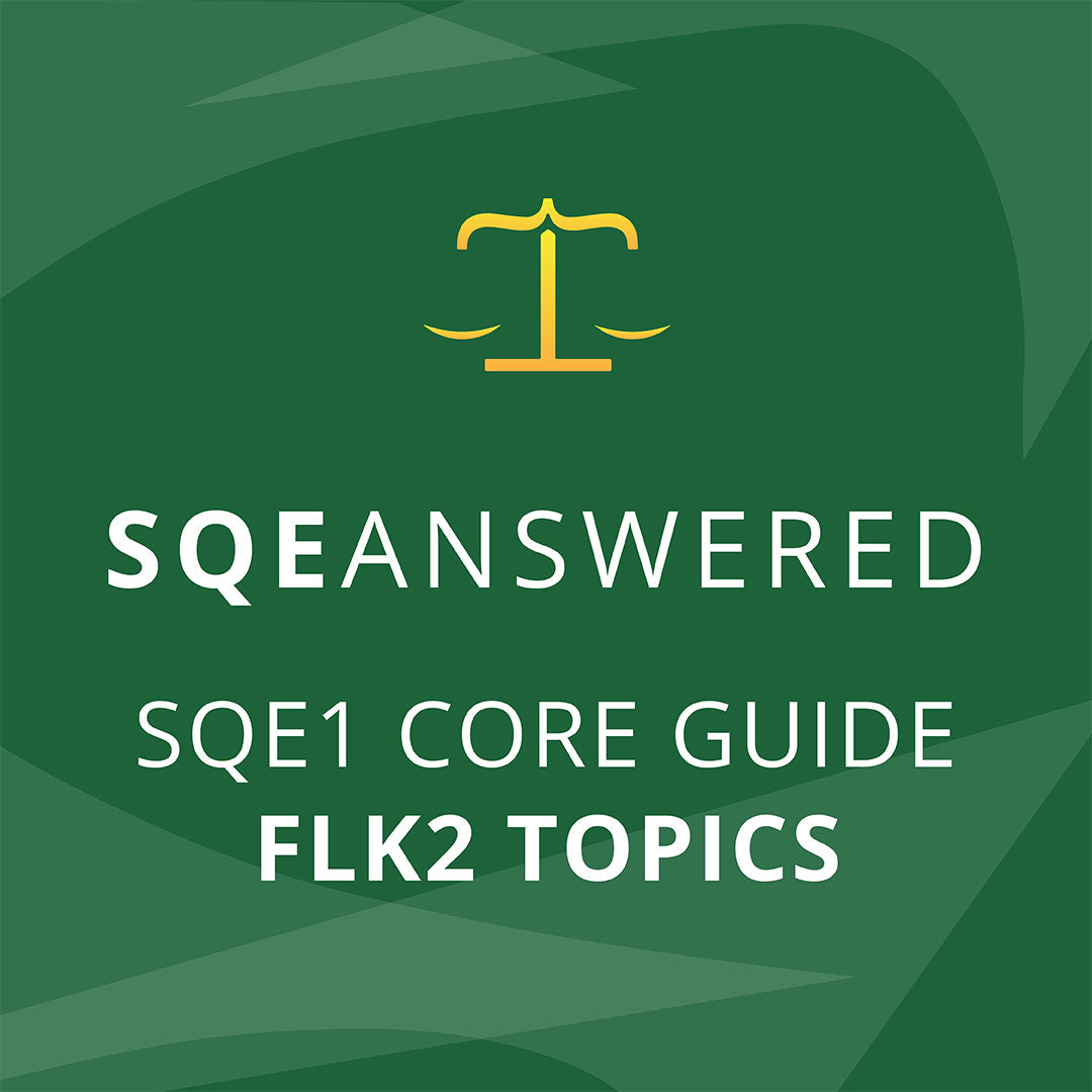 SQE1 Core Guide - FLK2 Subjects - Law Study Notes