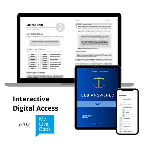 Tort Law - LLB Study Pack